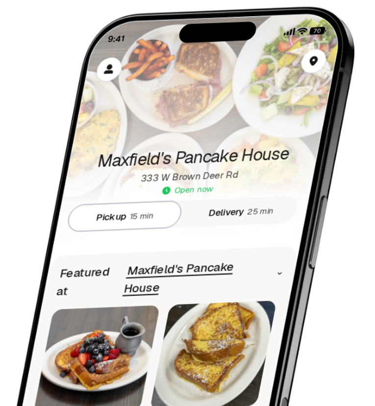 Maxfield's Pancake House app preview